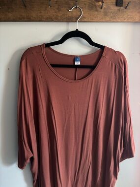 Old Navy Women's Scoop Neck Tunic in Rust